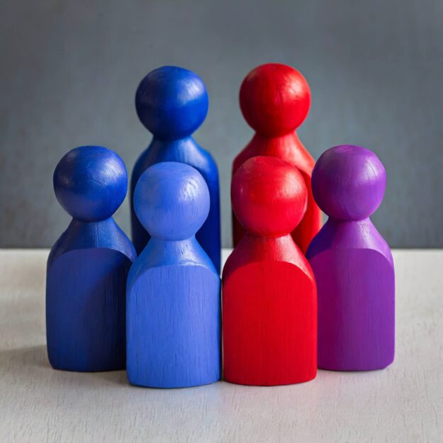 Blue Red Purple Teams